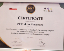 PT Traktor Nusantara Wins Three CSR Awar...